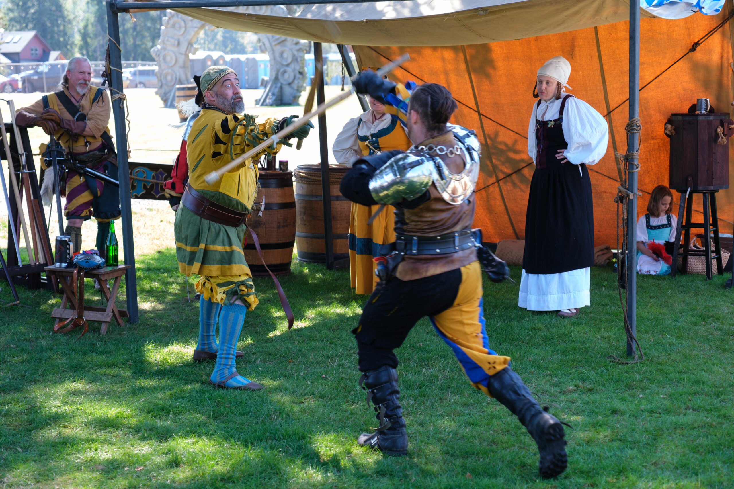 Knights charging